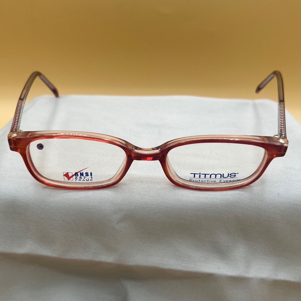 Titmus T705 Safety Glasses Women 50-19 Burgundy Red New Librarian Core